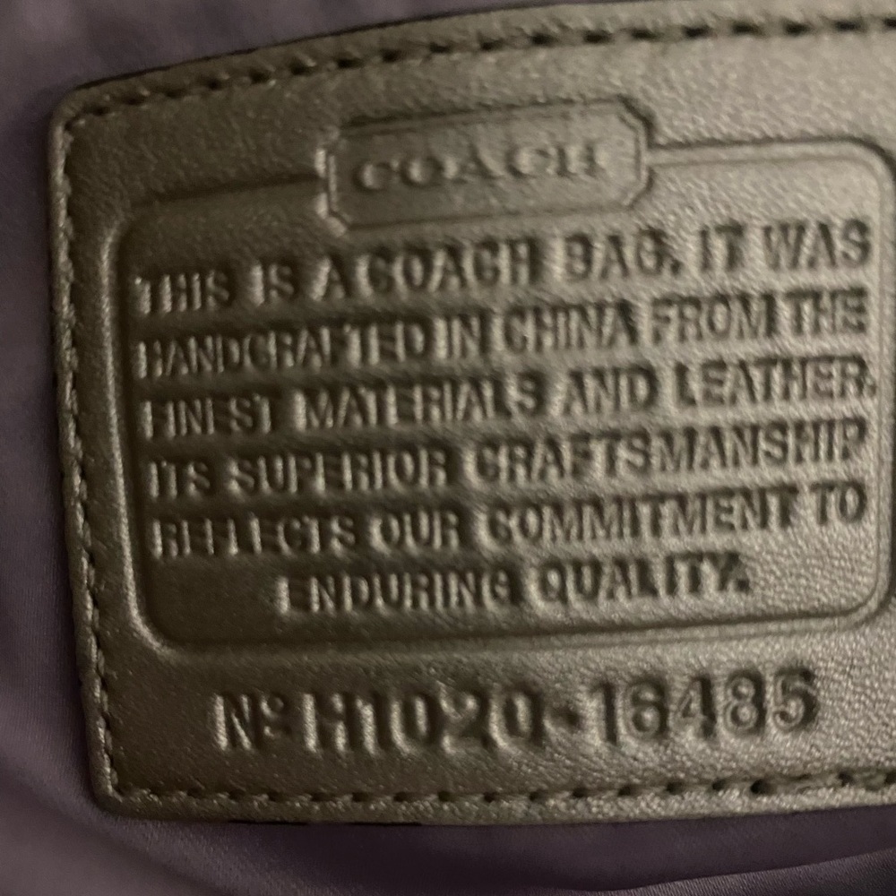 Coach golden tan bag in excellent condition one small mark Authentic Coach - Picture 3 of 7